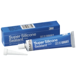 Picture of 3M MMM8661 Super Silicone Seal in Clear with 3 oz. Tube