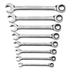 Picture of KD Tools KDT85599 SAE Dual Ratcheting Open End Set - 8 Pieces