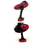 Picture of IWGAC 0126-16008 Red Hat Mannequin with Hat black bow