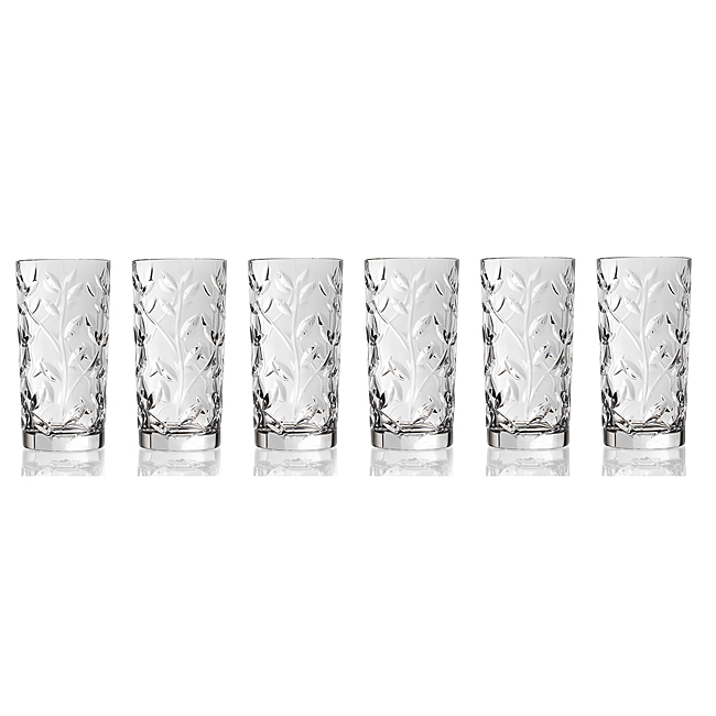 Picture of Lorenzo Import 243070 RCR Laurus Crystal Highball set of 6