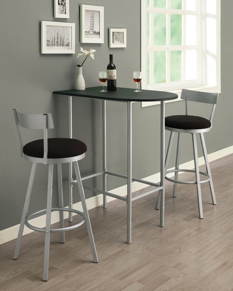 Silver Metal 43H Swivel Barstool / 2Pcs Per Carton | I 2332 | Monarch Specialties