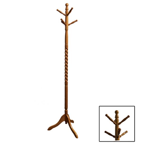 Ore International N10061-NA Twist Natural Wood Coat Rack