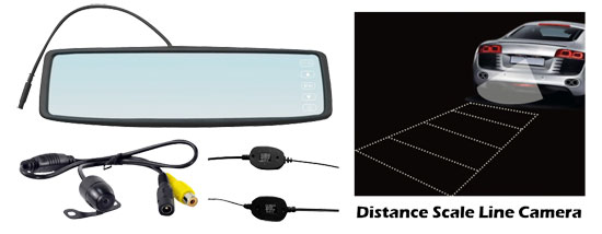 Picture of Pyle PLCM4300WIR 4.3 Inch Rear View Mirror with Camera Wireless