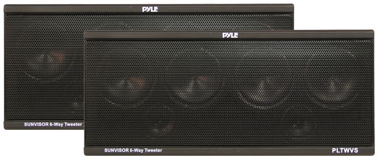6-Way Sunvisor Mount 200 Watt Tweeter System