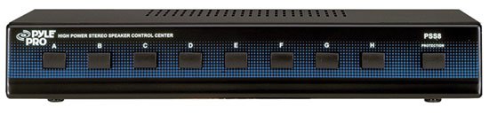 PSS8 8 Channel High Power Stereo Speaker Selector