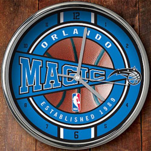 Orlando Magic Chrome Wall Clock
