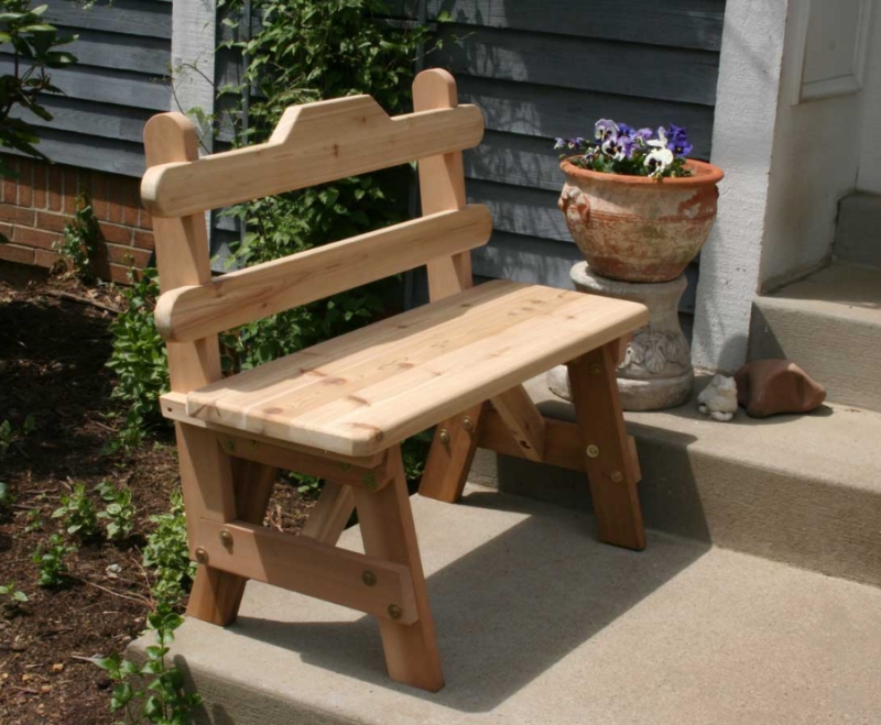 4 ft. Cedar Tab Back Bench