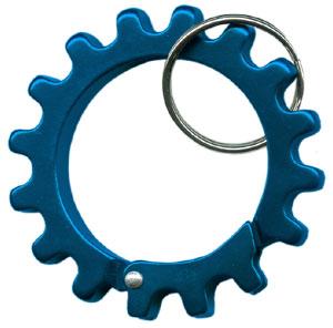 Gear Keychain Anodized Aluminum