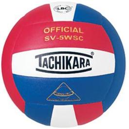 Picture of Tachikara SV5WSC.SWR Sensi-Tec Composite High Performance Volleyball - Scarlet-White-Royal