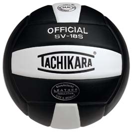 Picture of Tachikara SV18S.BKW Composite Leather Volleyball - Black-White