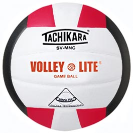 Picture of Tachikara SVMNC.SWB Volley-Lite Volleyball - Scarlet-White-Black