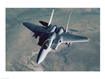 F-15 Eagle Fighter Jet U.S. Air Force 24.00 x 18.00 Poster Print -  H2H, H22545431