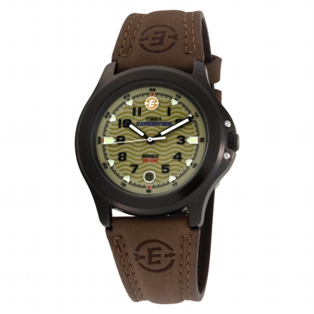 T47012 Mens Brown Watch With Olive Dial -  Timex