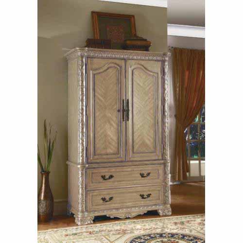 Cannes Whitewash TV Armoire