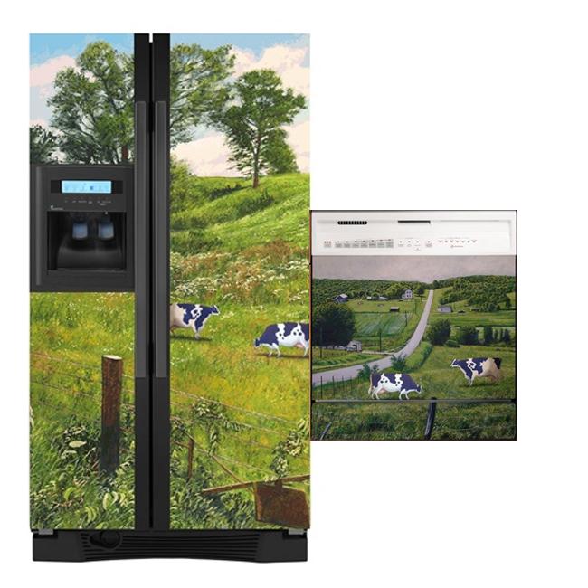 Picture of Appliance Art 11054 Appliance Arts Black Refrigerator Cover