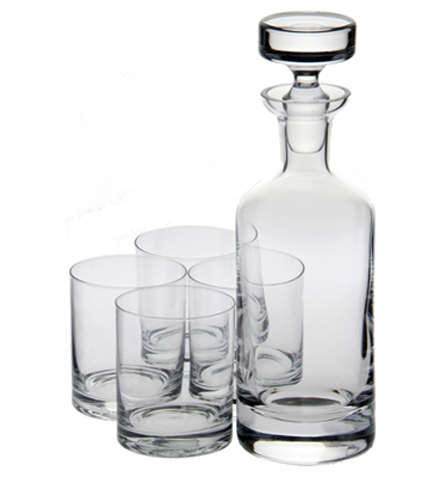 Picture of Ravenscraft Crystal W6826 Crystal Wellington Double Old Fashioned Set- Set of 5