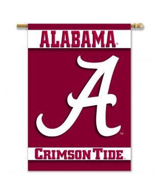BSI Indoor Outdoor Sports Banner Alabama Crimson Tide 2-Sided 28" X 40" Banner with Pole Sleeve