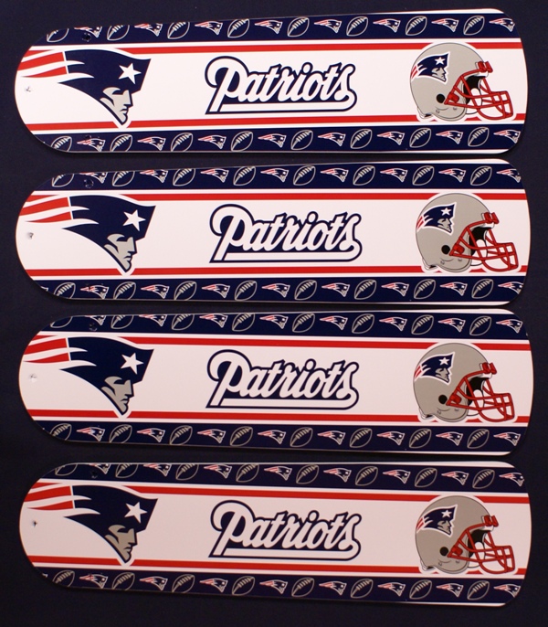 Picture of Ceiling Fan Designers 42SET-NFL-NEP NFL England Patriots Football 42 In. Ceiling Fan Blades OnlY