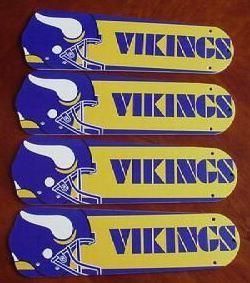 Picture of Ceiling Fan Designers 42SET-NFL-MIN NFL Minnesota Vikings Football 42 In. Ceiling Fan Blades OnLY