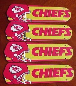 Picture of Ceiling Fan Designers 42SET-NFL-KAN NFL Kansas City Chiefs 42 In. Ceiling Fan Blades Only