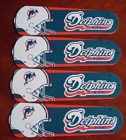Picture of Ceiling Fan Designers 42SET-NFL-MIA NFL Miami Dolphins Football 42 In. Ceiling Fan Blades Only