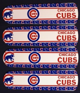 Picture of Ceiling Fan Designers 42SET-MLB-CHC MLB Chicago Cubs Baseball 42 In. Ceiling Fan Blades Only