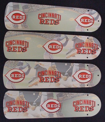 Picture of Ceiling Fan Designers 42SET-MLB-CIN MLB Cincinnati Reds Baseball 42 In. Ceiling Fan Blades Only