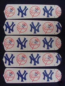 Picture of Ceiling Fan Designers 52SET-MLB-NYY MLB York Yankees Baseball 52 In. Ceiling Fan Blades Only