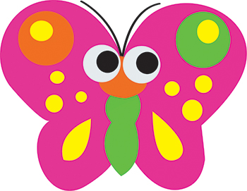 Picture of Ashley Productions ASH10008 Magnetic Whiteboard Butterfly Erasers