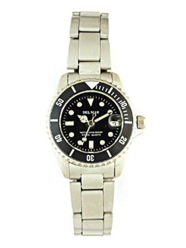 Picture of Del Mar 50116 Womens Classic Dive Watch - Stainless Steel
