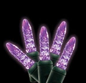 M5 LED Light Strands - Purple Full Wave Poly Bagged
