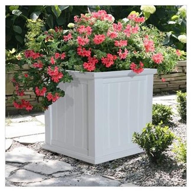 Mayne 4838-W Cape Cod Patio Planter 20x20 White