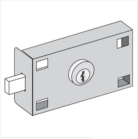 Picture of Salsbury Industries 3375 Master Commercial Lock for Private Access of Cluster Box Unit and CBU Parcel Locker with 2 Keys