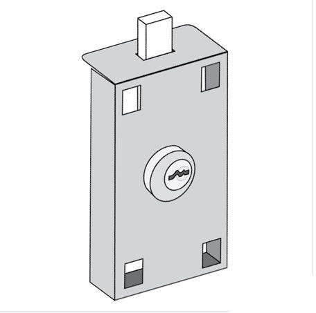 Master Commercial Lock for Private Access of Vertical Mailbox with 2 Keys