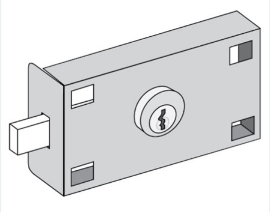 3675 Master Commercial Lock for Private Access of FL 4B+ Horizontal Mailbox and Parcel Locker with 2 Keys