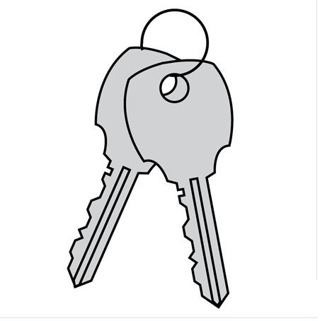 Key Blanks for Standard Locks of 4C Horizontal Mailboxes - Box of 50