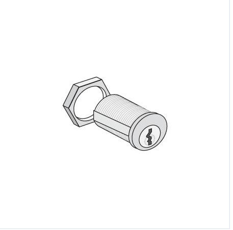 11115 Gold Finish Cylinder Replacement Lock for Solid Oak Executive Wood Locker Door