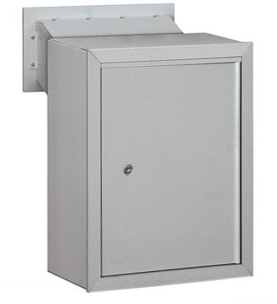 Receptacle, Aluminum, Powder Coated, 1 Doors, Surface, Surface Mounting