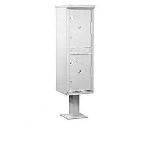 Outdoor Parcel Locker - Gray - 2 Compartments - USPS Access