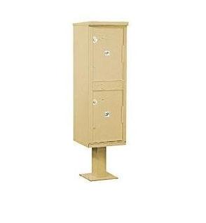 3302SAN-U Outdoor Parcel Locker - 2 Compartments - Sandstone - USPS Access