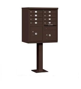 3308BRZ-U Cluster Box Unit - 8 A Size Doors - Type I - Bronze - USPS Access