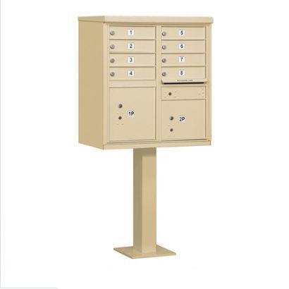 Cluster Box Unit - Sandstone - 8 Doors - A Size - Type I - USPS Access