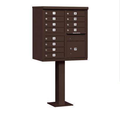 Cluster Box Unit - 12 A Size Doors - Type II - Bronze - USPS Access