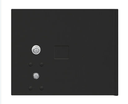 3353BLK Replacement Parcel Locker Door and Tenant Lock with 3 Keys - Small Parcel Locker - Black