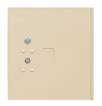 Replacement Parcel Locker Door and Tenant Lock with 3 Keys - Sandstone - Large Parcel Locker
