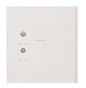 Replacement Parcel Locker Door and Tenant Lock with 3 Keys - White - Large