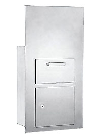 7 Door High 4B+ Mailbox Units in Aluminum - Front Loading