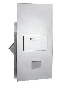 7 Door High 4B+ Mailbox Units in Aluminum - Rear Loading Access