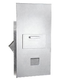 7 Door High 4B+ Mailbox Units in Aluminum - Rear Loading USPS Access