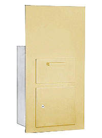 7 Door High 4B+ Mailbox Units in Sandstone - Front Loading